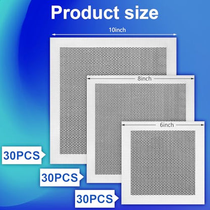 Blulu 30 Pcs 6 Inch Drywall Repair Kit Self Adhesive Mesh Drywall Patches - size: 6 Inch