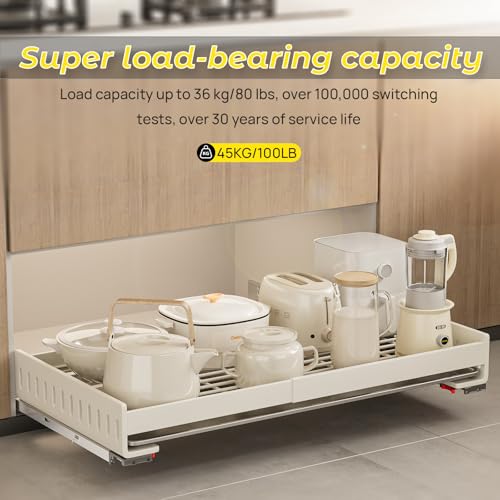 24” Undermount Drawer Slides Soft Close 100 lbs with Bracket 1 Pair - color: Soft Close With Bracket, size: 24 Inch (600 mm)