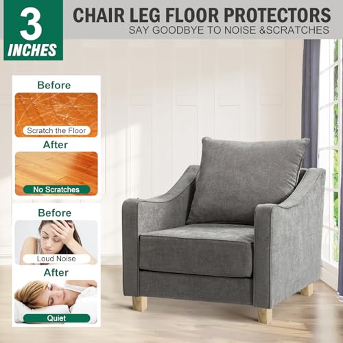 FoDau770 Square Furniture Legs 3 Inch, Ash Wood Legs with 5/16"-18 Bolts - size: 3 Inch