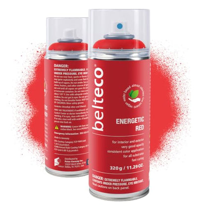 Energetic Red Spray Paint | Water-Based Spray Paint Red - color: Energetic Red, size: 11.29 Ounce (Pack of 1)