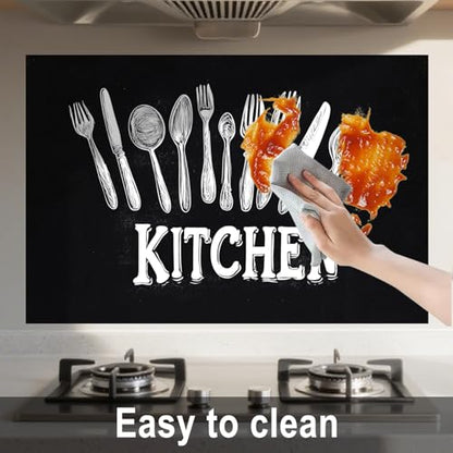 Nuxovilar Kitchen Backsplash Peel and Stick Wallpaper,17.72"x27.56" - color: A-Black