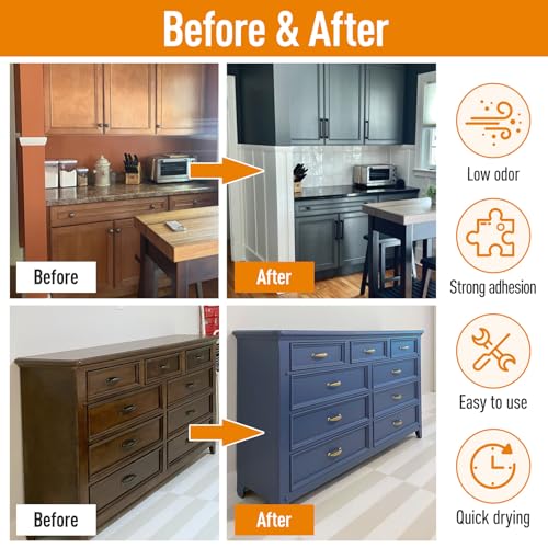 DWIL Acrylic Wood Paint for Furniture - Semi-Gloss Paint Suitable for Wood Surface Renovation, Water-Based All match Paint, Non-Toxic & Odorless, Eco-Friendly & Healthy (32OZ, Olive Green) - color: Olive Green