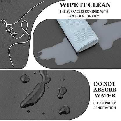 practicalWs (15.7" x 393.7") Grey Wallpaper Self Adhesive Peel and Stick - color: Dark Gray, size: 15.7" x 393.7"