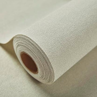 Fabric Grasscloth Texture Self-Adhesive Wallpaper Linen Peel and Stick Wallpaper Easy to Apply Removable Easy to Clean for Bedroom Livingroom Cabinet 16.5inx236.2in -Cyan Beige - color: cyan beige