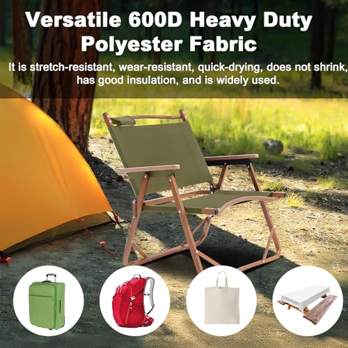 BECHAEO Waterproof Upholstery Canvas Fabric by the Yard, 2 YDS Olive Green - color: Olive Green, size: 2 Yards 58" x 72" (Pre-cut)