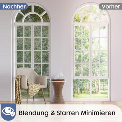 rabbitgoo Window Privacy Film One Way, 17.5" x 157.4", Silver - color: Silver, size: 17.5" x 157.4"