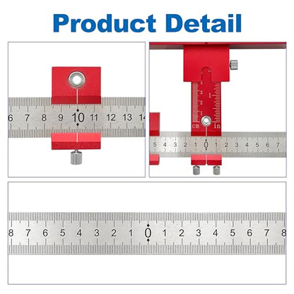 Aluminum Cabinet Hardware Jig Tool for Door Drawer Handles Installation-Red