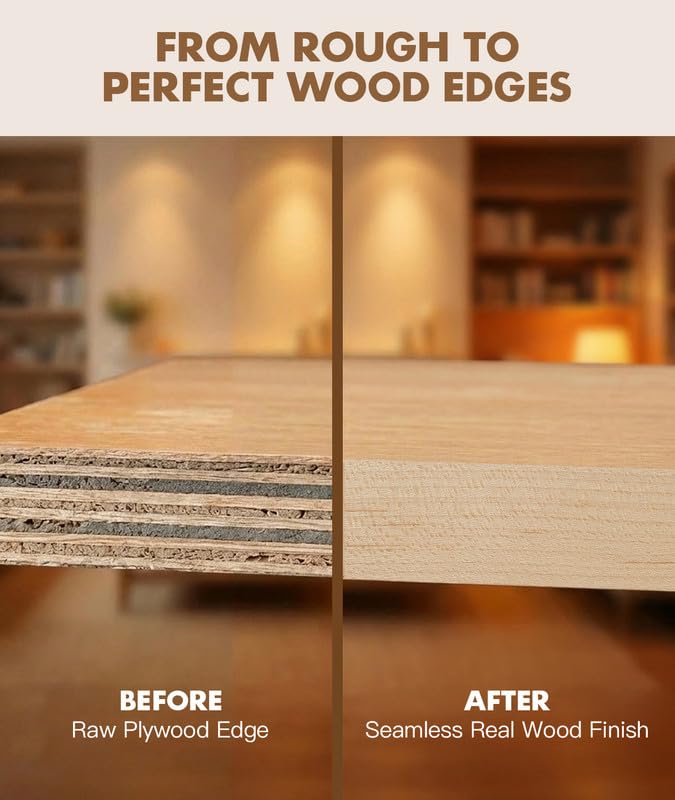 Maple Edge Banding 1-3/4 Inch x 100 Ft Preglued Iron on Wood Veneer Tape, Light Maple Iron-On Veneer Edging, Flexible Hot Melt Plywood Band Roll for Cabinet and Closet Repair - color: Maple, size: 1-3/4 inch X 100 ft