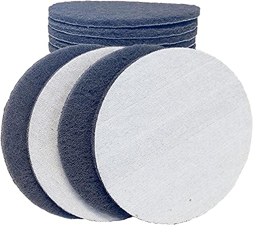 11 inch Sanding Discs Round Sand Paper Discs 25 Pack, Grey Ultra Fine Non Woven Surface Conditioning Orbital Sander Pads for Dry Sanding Countertops, Auto Body, Paint, Plastics & Fiber Glass - color: Ultra Fine, size: 25 Pack