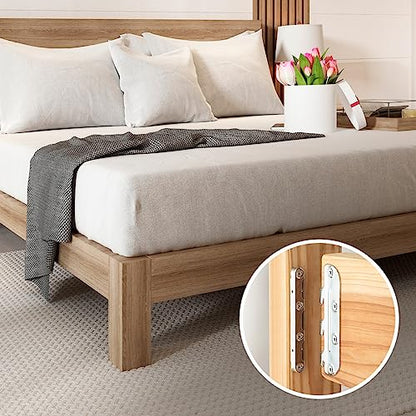 POWERTEC Surface Mounted Bed Rail Brackets 4PK, Bed Frame Hardware w/ Mounting Screws for Bed Frame/Head Board/Footboards, No-Mortise Bed Hardware (71425) - size: Set of 4