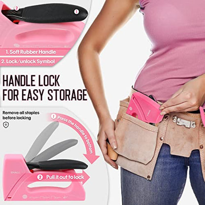 SHALL 3-in-1 Blue Staple Gun & Light Duty Staple Gun Combo