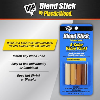 DAP Plastic Wood Blend Sticks 4-Pack, Light Browns (7079804101)
