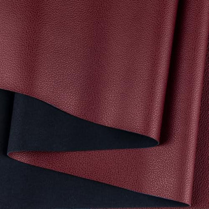 Marine Vinyl Faux Leather,12"X54" Boat Auto Upholstery DIY Projects (Burgundy, 12"X54") - color: Burgundy, size: 12"X54"