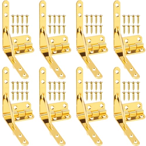 Joez Wonderful 8pcs Box Hinge Cigar Case, 1.69x1.69in, Gold