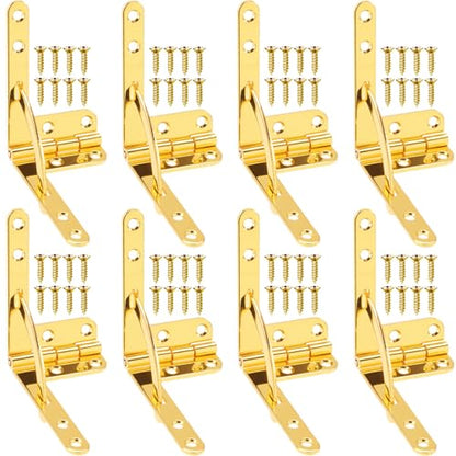 Joez Wonderful 8pcs Box Hinge Cigar Case, 1.69x1.69in, Gold