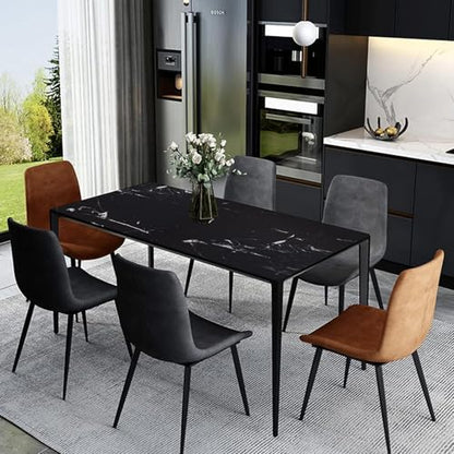 Marble Contact Paper Black Peel and Stick Wallpaper for Kitchen Countertop - color: Black/White, size: 17.7" x 78.7"