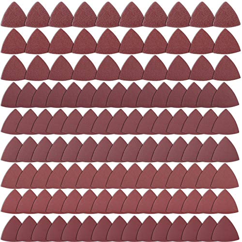 AUSTOR 120 Pieces Triangular Sandpaper, Triangle Sanding Sheets