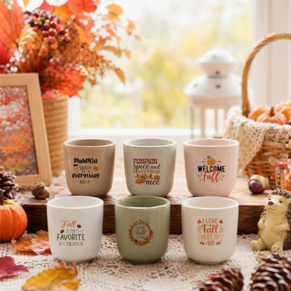Fall Ornaments for Tree Mini Thanksgiving Transfers Stickers for Glass Jars - style: Fall Vibes