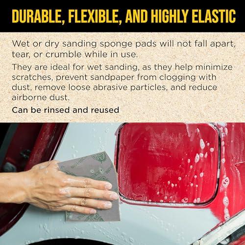 Dura-Gold Microfine Cut Sanding Sponges 5.5" x 4.5", 1200 to 1500 Grit, 10 - style: Micro Fine