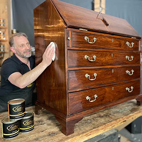 Gilboys Professional Beeswax Polish (1L) Designed for use on Dark and Antique Woods Such as Antique Oak, Mahogany, Walnut, Elm or Similar Dark Coloured Woods and Furniture.