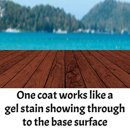 Retique It Wood'n Stain - Gel Stain with Liquid Wood (16 oz (Quart), Red Mahogany) - color: 93 Red Mahogany, size: 16 oz (Pint)