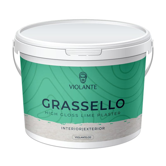 Violante Grassello Venetian Plaster – Authentic Italian Lime Plaster - color: Alabaster (SW7008), size: 141.09 Fl Oz (Pack of 1)