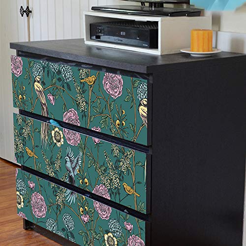 Self-Adhesive Dresser Sticker, Peel and Stick Furniture Stickers/Decals, Removable Furniture Skin (007, MALM)… - color: Md007, size: MALM