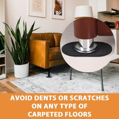 Extra Large Furniture Sliders for Carpet and Hardwood Floors, 8 Mixed - size: For Carpet & Hardwood Floors