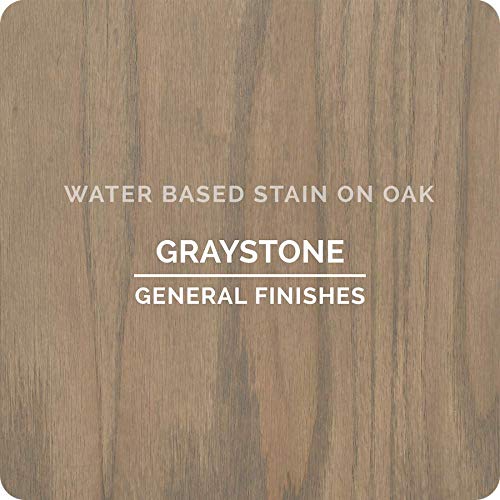 General Finishes Water Based Wood Stain, 1 Gallon, Graystone - color: Graystone, size: 1 Gallon
