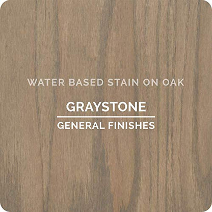 General Finishes Water Based Wood Stain, 1 Gallon, Graystone - color: Graystone, size: 1 Gallon