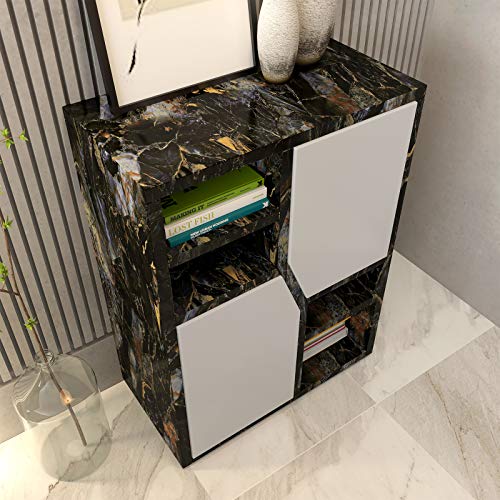 LACHEERY Large Wide 160 x 36 inch Sapphire Look Marble Contact Paper Waterproof Self Adhesive Wall Paper Roll Marble Wallpaper Peel and Stick Countertops for Kitchen Island Cabinets Backsplash Table - size: 36" x 160"