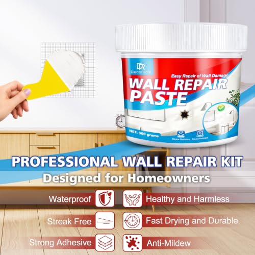 Drywall Repair Kit, 10.6oz Drywall Hole Patch Repair Kit Wall Patch Repair