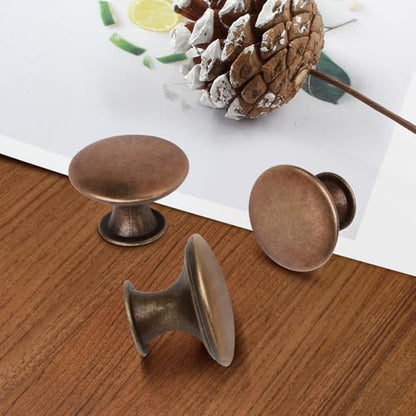 Antique Red Bronze Kitchen Cabinet Knobs, 30mm, 8 Pcs - color: Antique Red Bronze, size: 8 Pcs