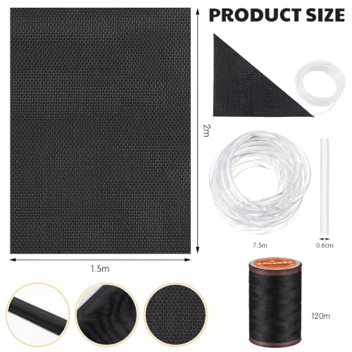SmoothNovelty 3 Pcs Black Patio Chair Replacement, 59 x 79 Inch - color: Black, size: 59 x 79 Inch