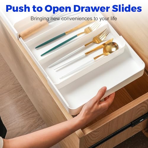 Push to Open Drawer Slides,Soft Close Drawer Slides Rebound Device 2Set18in - color: Black 2set, size: 18INCH