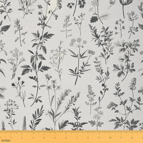 Feelyou Floarl Upholstery Fabric by The Yard Soft 5 Yards - color: Multi 15, size: 5 Yards