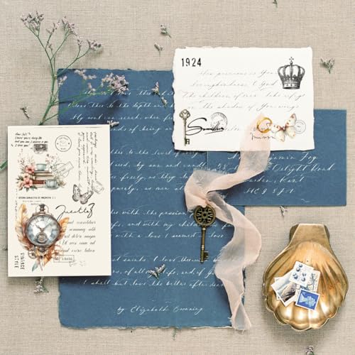 PLIGREAT 3 Sheets Retro Style Clocks Rub on Transfers for Crafts Flowers Birds Art Rub on Stickers for Furniture Wood Cabinet Ceramic Scrapbooking Decorative Transfer Stickers - style: Retro