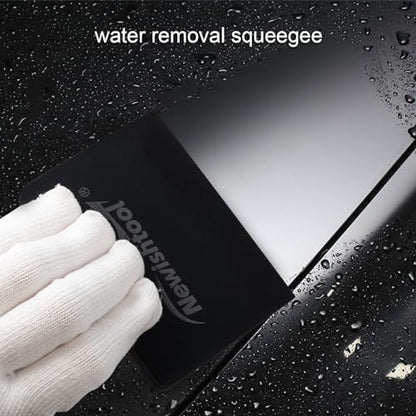 NEWISHTOOL Soft Silicone Small Squeegee for Vinyl, 2 PCS Rubber PPF Tool - color: Black