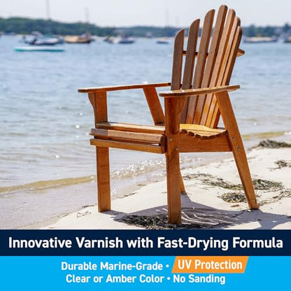 TotalBoat Halcyon Water-Based Marine Wood Varnish - Clear Semi-Gloss Gal - color: Clear Semi-Gloss, size: Gallon