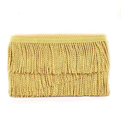 5 Yard Curtain Bullion Fringe Trim-Rayon Tassel Embellishments - color: gold