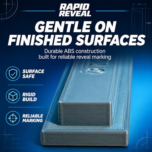 Supply Sons - Rapid Reveal Trim Tool - 1/2" Trim Gauge - Door Reveal Marking Tool - Durable Plastic - Accurate Jamb Marking - Finish Carpentry & Woodworking Tool - Made in The USA (1/2 Inch Spacer) - size: 1/2 Inch