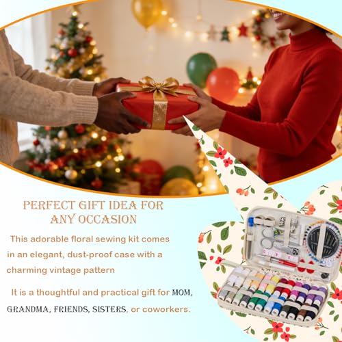 130PCS Printing Travel Sewing Kits for Adults Hand Sewing Accessories - color: 130PCS-HGXC