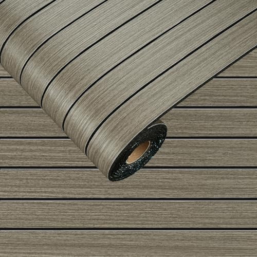 Dark Brown 3D Wood Slat Wall Panel Wallpaper Peel and Stick - color: Dark Brown
