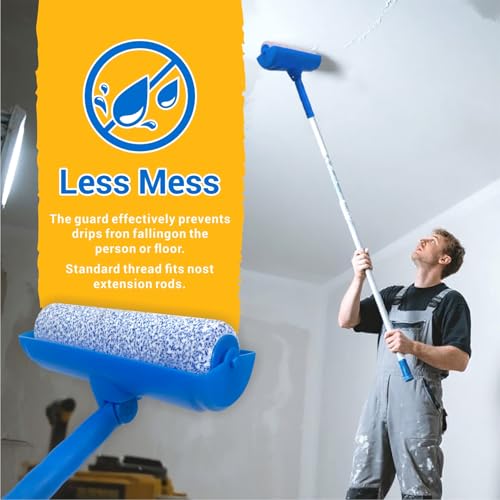 Nichiyo 10" Ceiling Paint Roller Drip-Resistant with Shield - color: EL01117