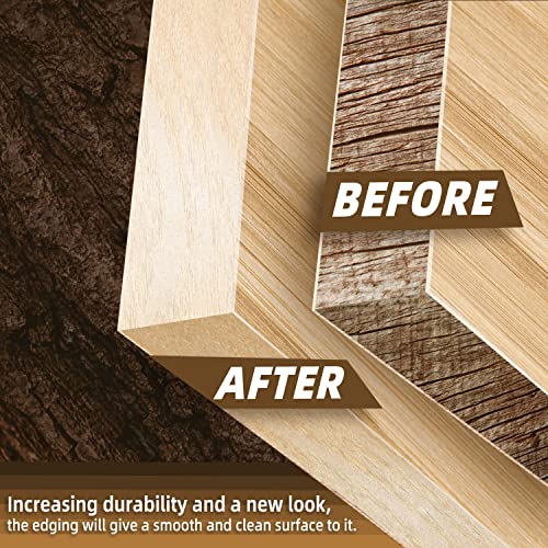 GSCIT Club Birch Edge Banding, 1 1/2 inch x 500ft roll of Wood Veneer Edge Banding Preglued Flexible, Wood Tape Banding for Cabinet Plywood - color: Birch, size: 1 1/2"x 500ft