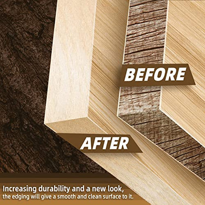 GSCIT Club Birch Edge Banding, 1 1/2 inch x 500ft roll of Wood Veneer Edge Banding Preglued Flexible, Wood Tape Banding for Cabinet Plywood - color: Birch, size: 1 1/2"x 500ft