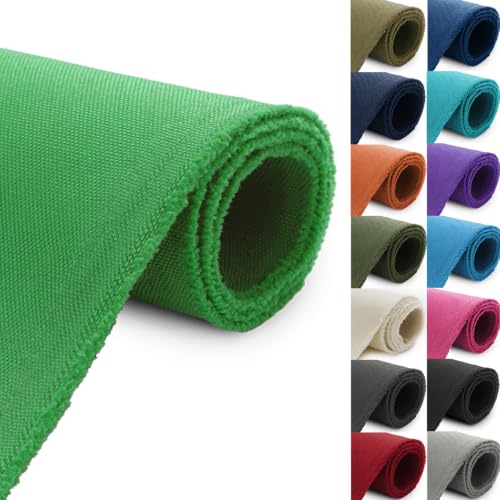 Waterproof Canvas Fabric by The Yard 1200D Upholstery Fabric 12 Yard Green - color: Green, size: 12 Yard
