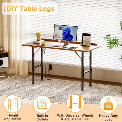 Heavy Duty Workbench Frame,Adjustable Height Metal Standing Desk Table Legs