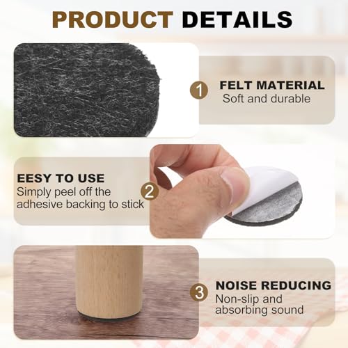 uxcell 8Pcs Non Slip Furniture Pads 9" Self Adhesive(Gray 0.12" Thk) - color: Grey, size: 9" x 0.12"