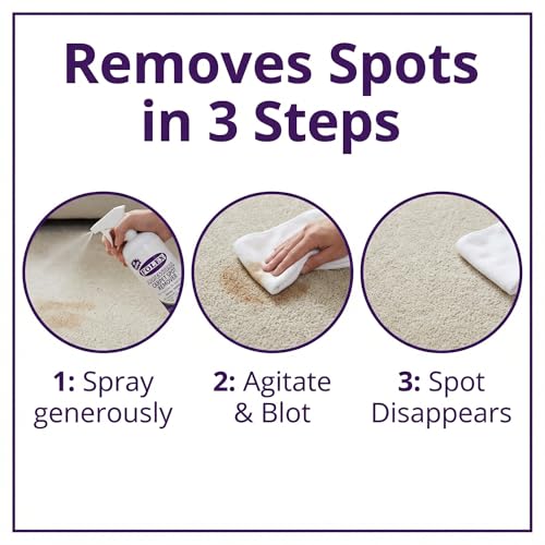 FOLEX Professional Carpet Stain Remover Spray – Stain Remover for Old Stains – Best Remover for Pets – Rug Stain Remover & Upholstery Cleaner – Cleaner Solution for Couches & Car Interiors – 34 oz